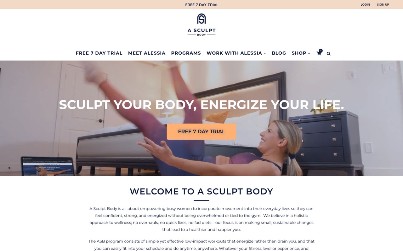 A Sculpt Body website